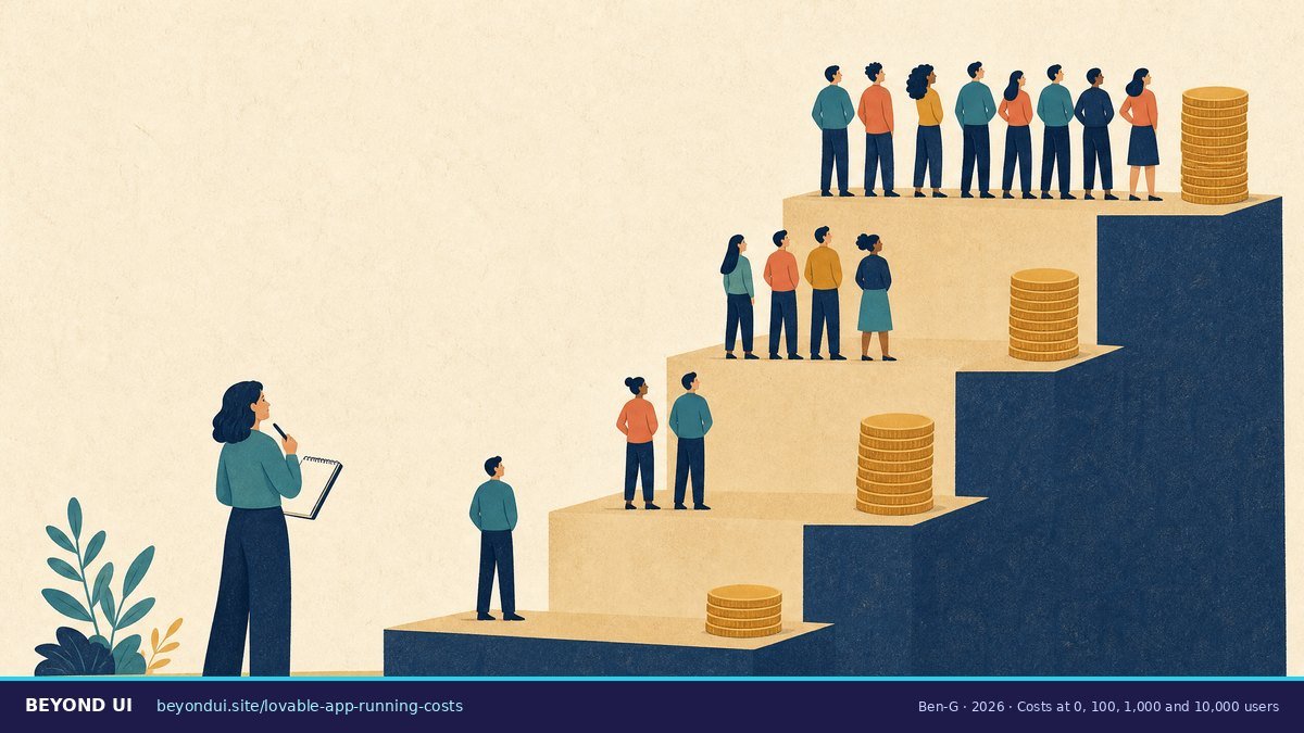 A staircase with four steps, more people and taller coin stacks on each higher step